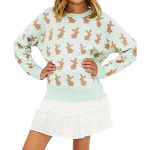 NEW BEACH RIOT girls little callie sweater in bunny tail